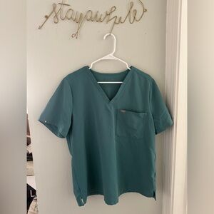 Figs Women's Teal Catarina One-Pocket Scrub Top